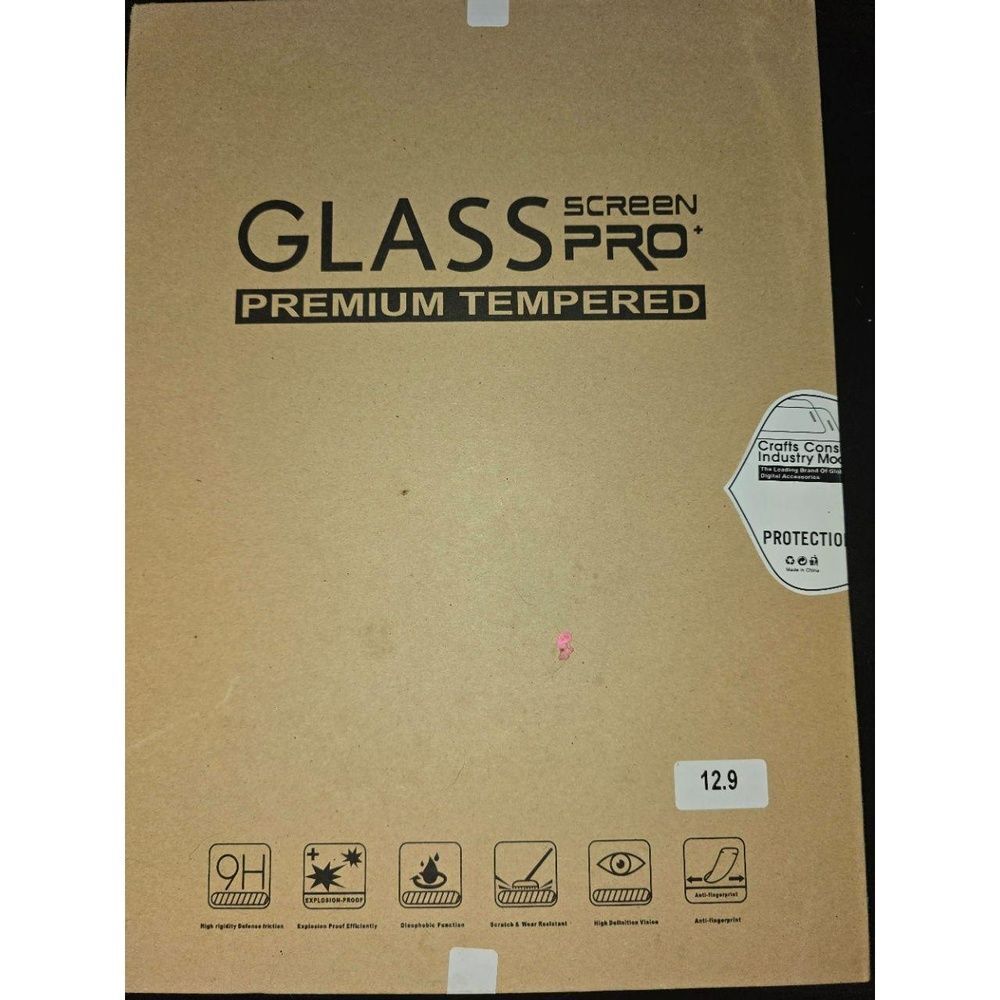 NEW Glass Screen Pro+ 12.9" Tempered Glass 9H Anti-Scratch Anti-Fingerprint